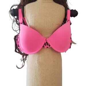 NWT BLACK & PINK 36D BRA Fruit of the Loom New